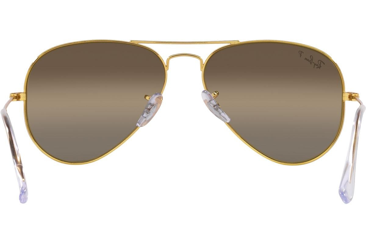 Ray-Ban CHROMANCE AVIATOR LARGE METAL RB3025 (9196G5) 58 Unisex Polarize Güneş Gözlüğü